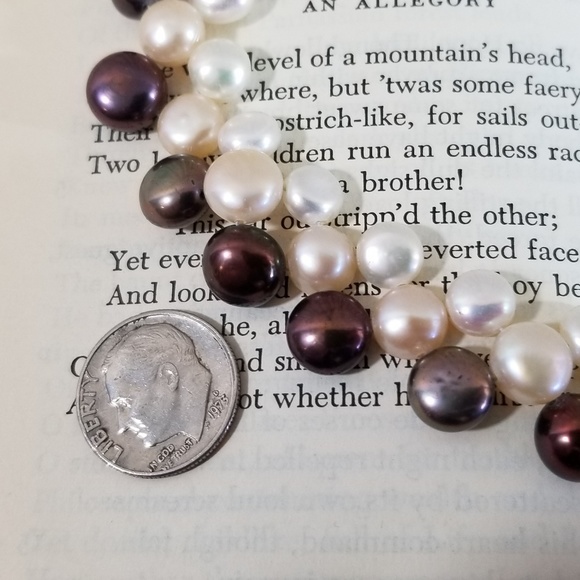 {nwt} Cultured Saltwater Pearl Statement Necklace - Picture 3 of 5